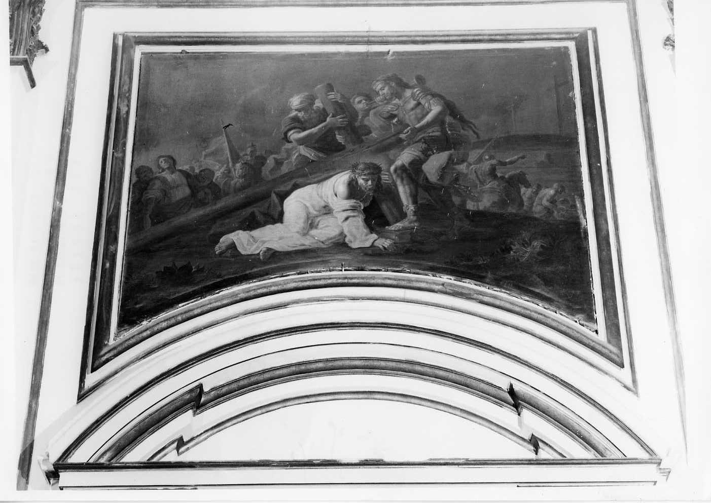 salita di Cristo al monte Calvario (dipinto) di Starace Franchis Gerolamo (sec. XVIII)