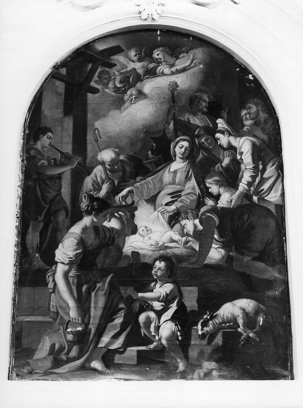 adorazione dei pastori (dipinto) di Rossi Nicola Maria (sec. XVIII)