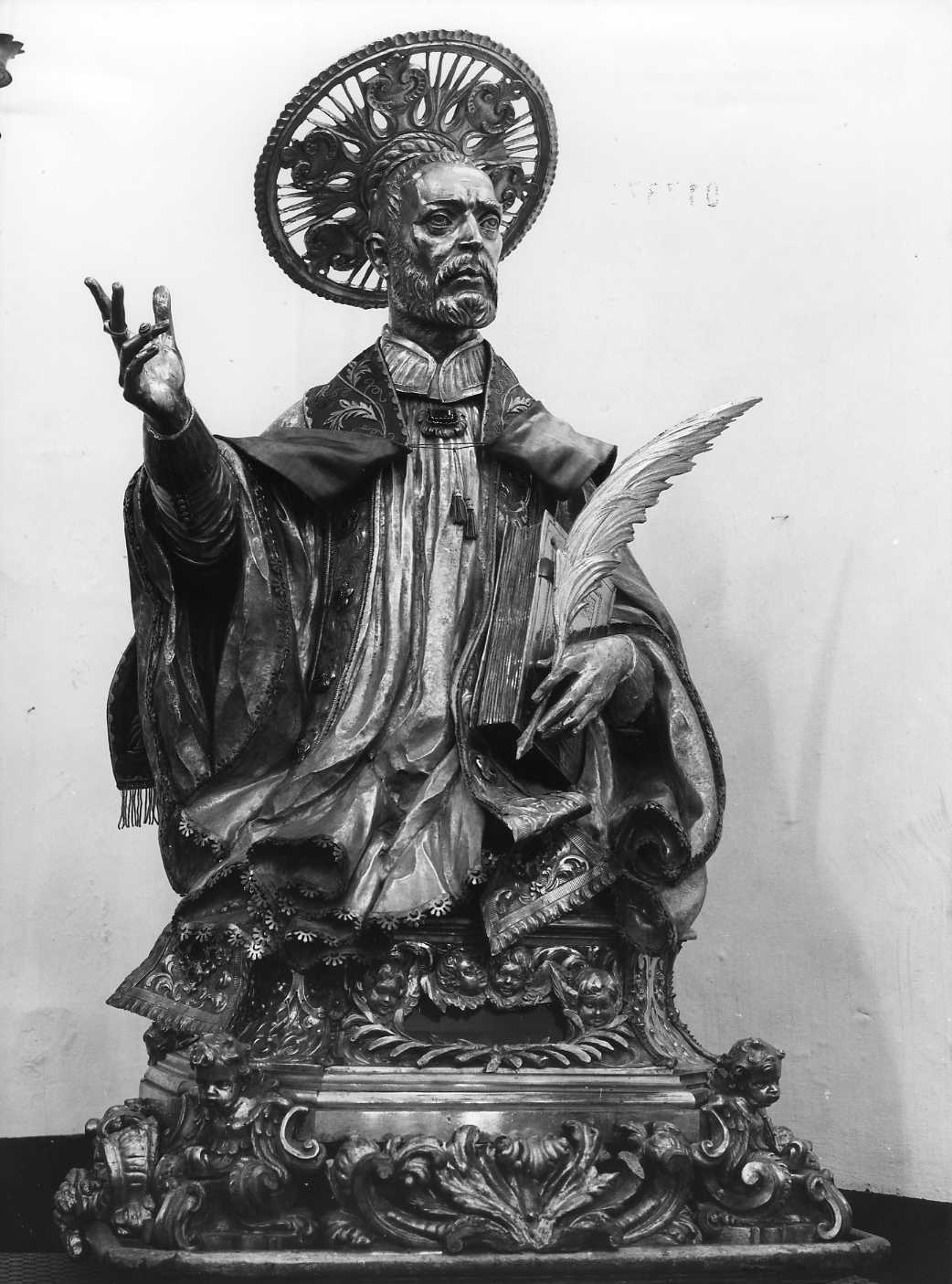 Santo (reliquiario - a busto) di Manfrini E (sec. XX)