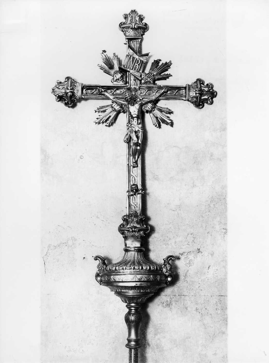 croce processionale - bottega napoletana (sec. XVIII)