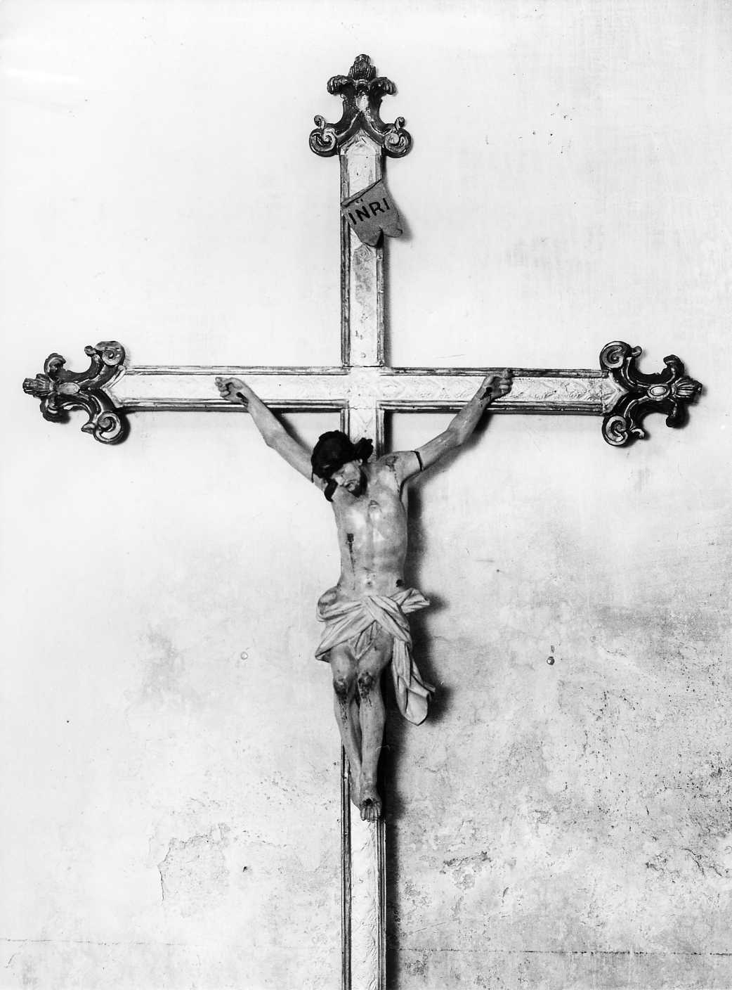 Cristo crocifisso (croce processionale) - bottega campana (sec. XVII)