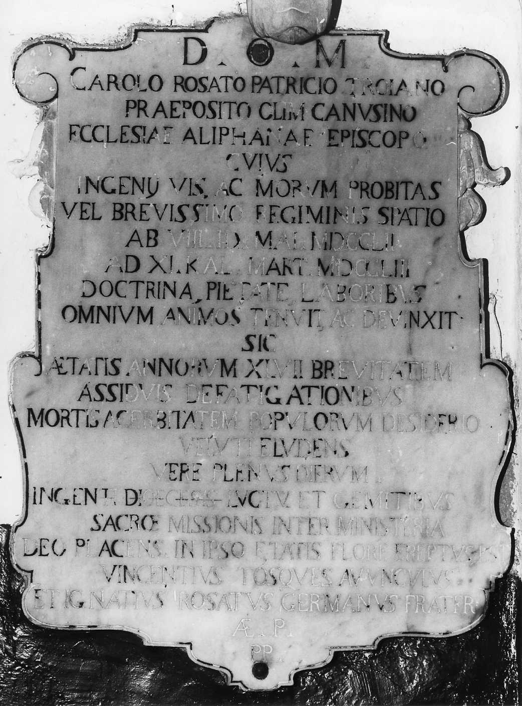 lapide commemorativa - bottega campana (sec. XVIII)