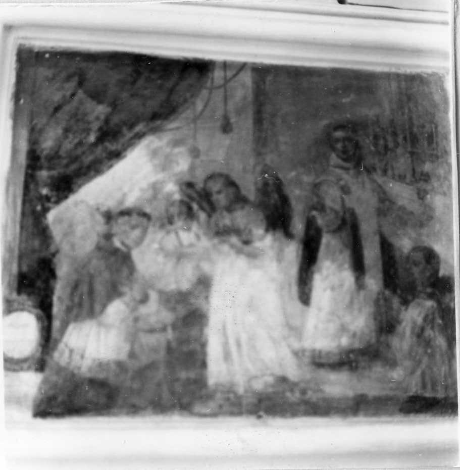 San Bonaventura riceve la comunione da un angelo (dipinto) - ambito campano (sec. XVIII)
