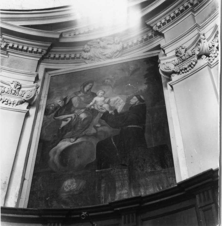 Madonna in adorazione del Bambino con San Francesco d'Assisi (dipinto) - ambito campano (seconda metà sec. XVII)