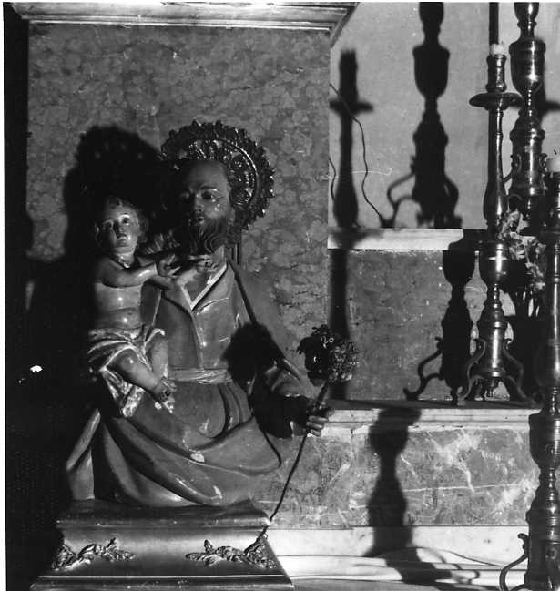 San Giuseppe e Gesù Bambino (scultura) - bottega napoletana (prima metà sec. XVIII)