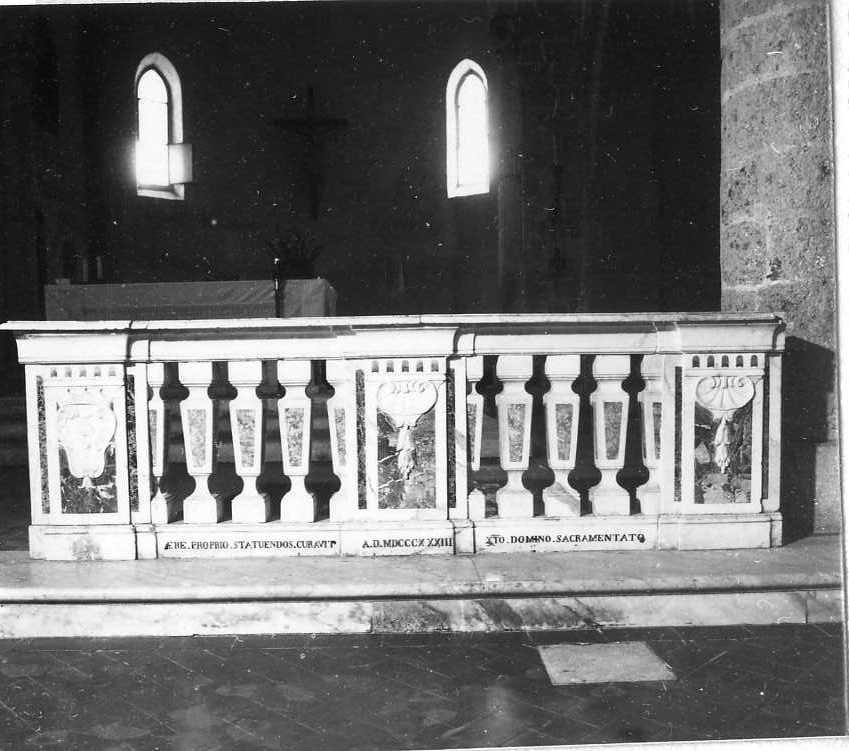 balaustrata di altare - bottega campana (sec. XIX)