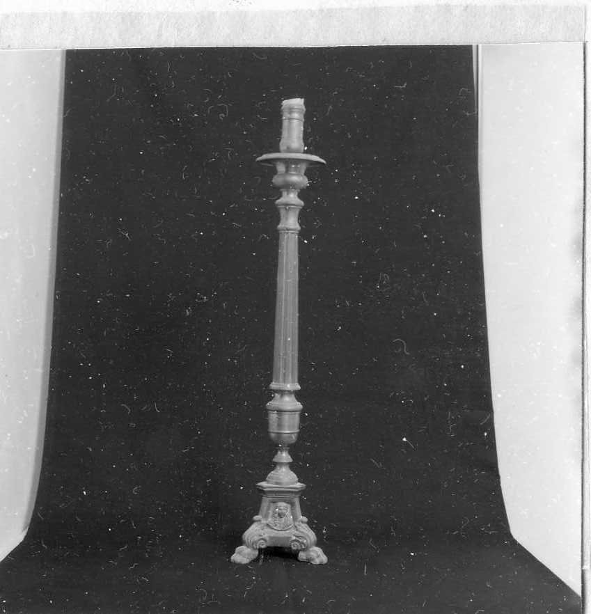 candeliere d'altare, insieme - bottega campana (sec. XIX)
