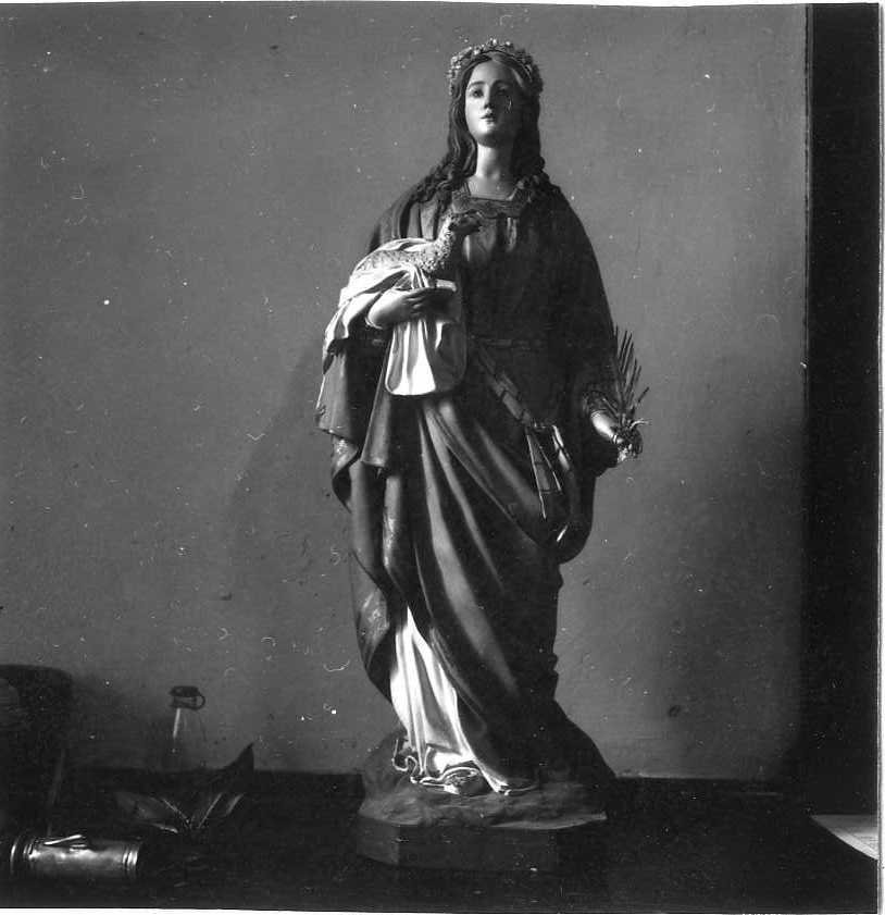 Sant'Agnese (statuetta) - bottega campana (inizio sec. XX)