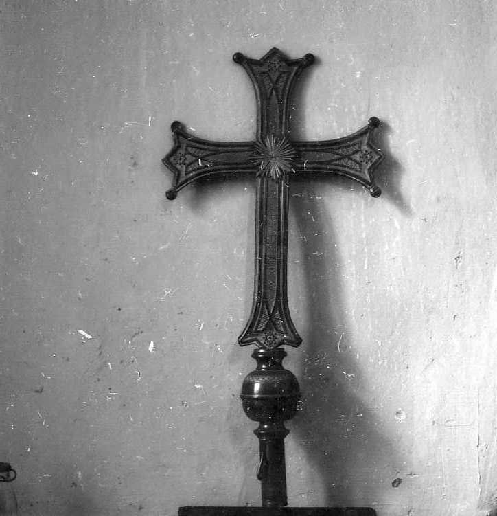 croce processionale - bottega campana (fine sec. XIX)