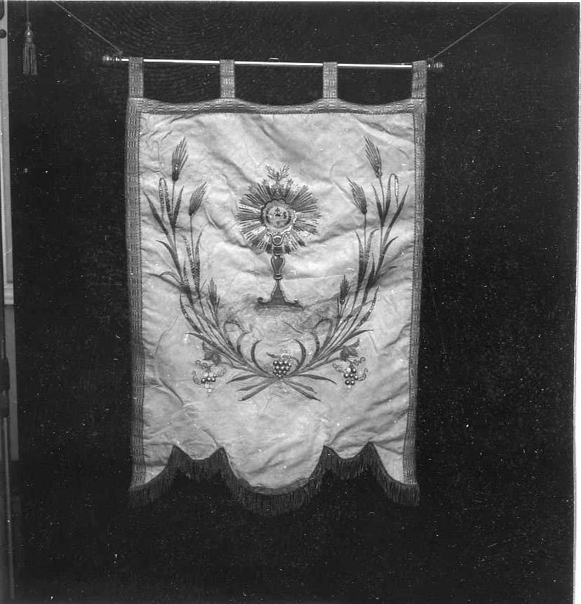 stendardo processionale - manifattura campana (sec. XX)