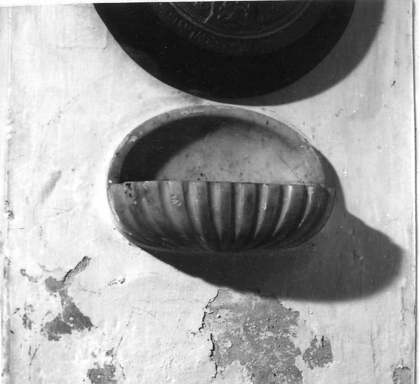 acquasantiera - bottega campana (sec. XIX)