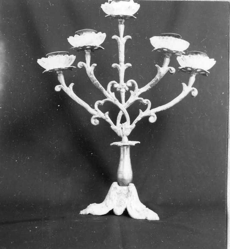 candeliere, serie - bottega campana (fine sec. XIX)