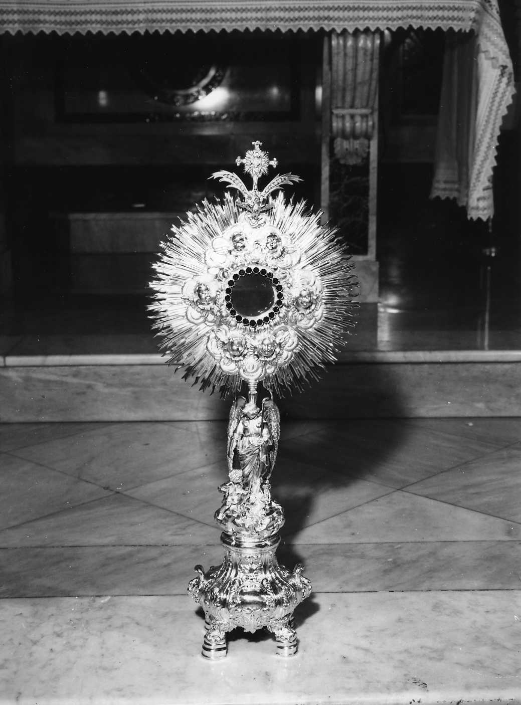 ostensorio - a raggiera di Ventrone Raffaele (sec. XIX)