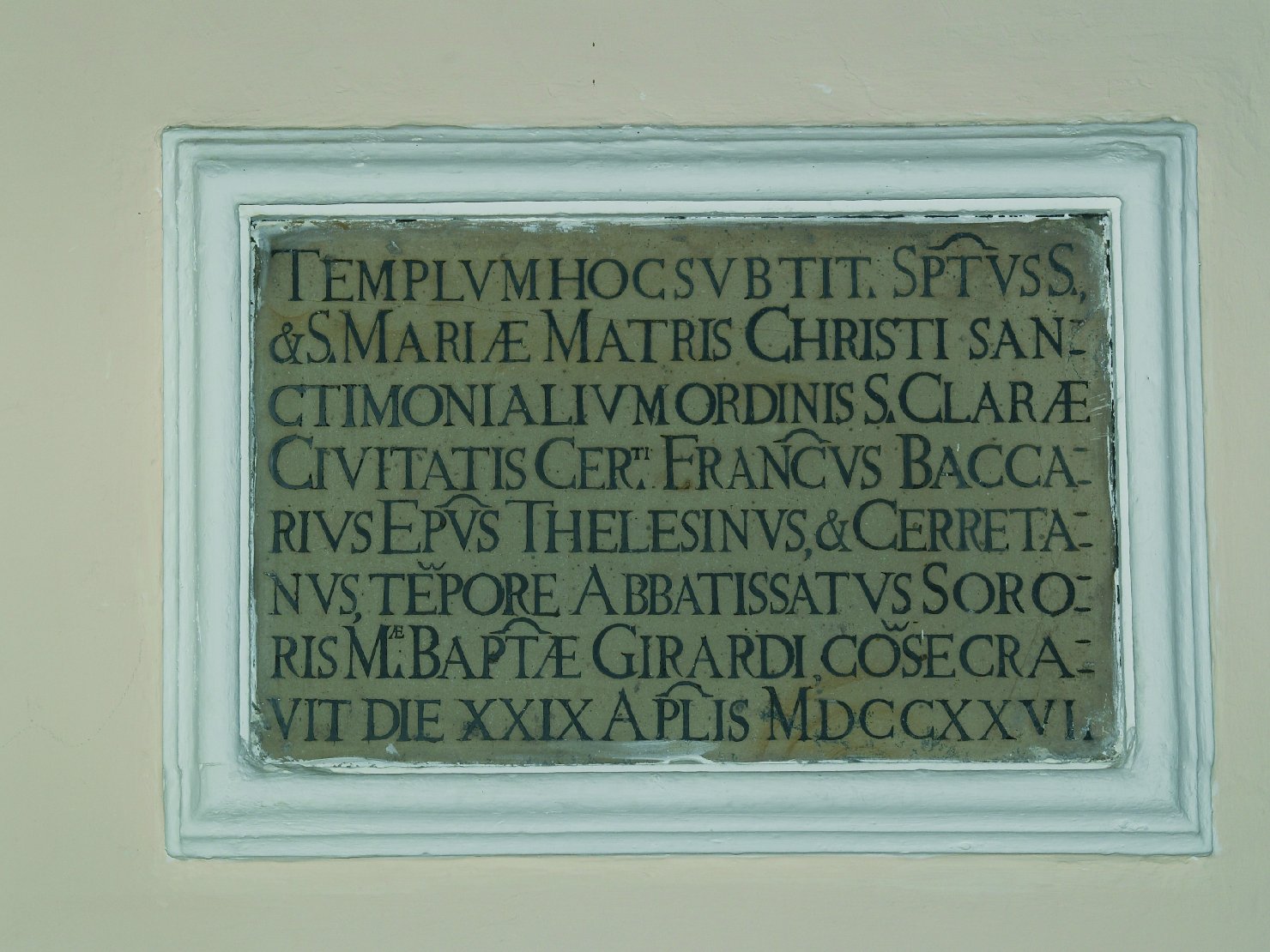 lapide, opera isolata - bottega campana (sec. XVIII)