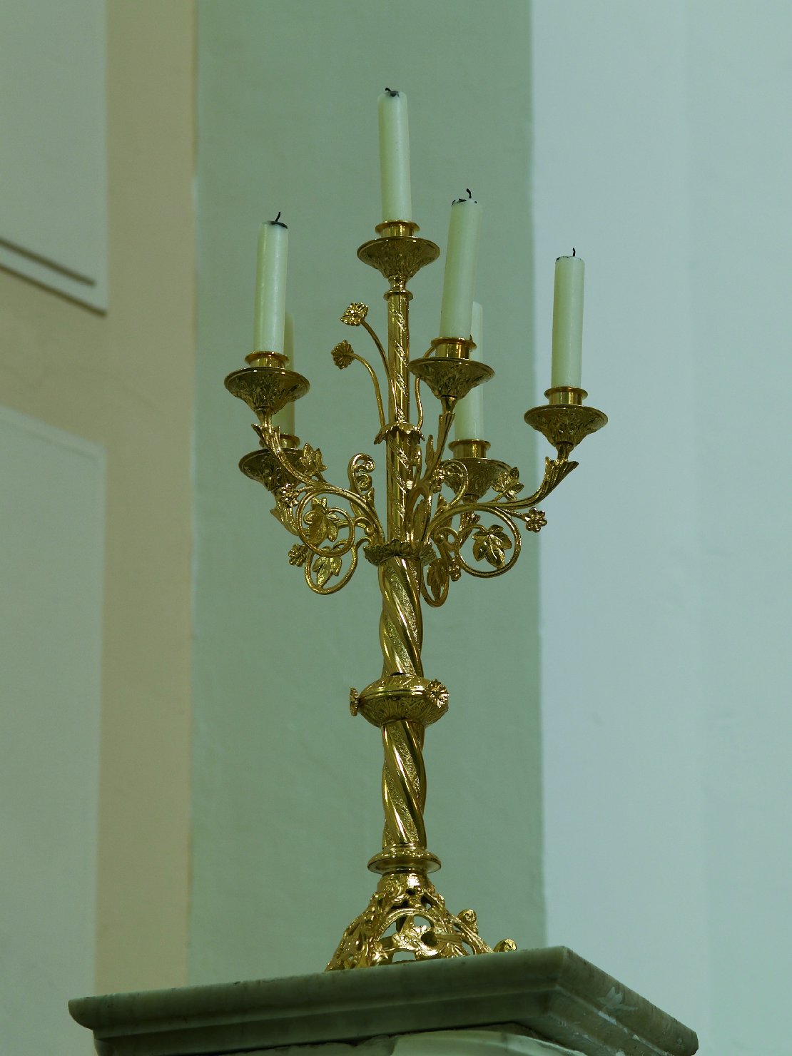 candelabro - bottega napoletana (fine sec. XVIII)