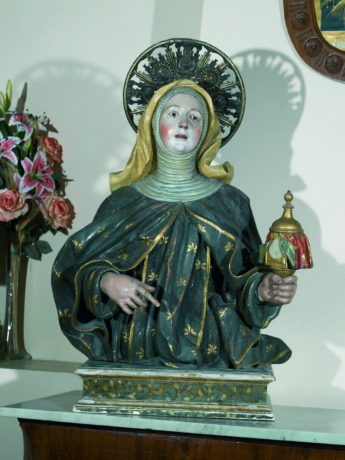 Santa Chiara (busto) - bottega napoletana (terzo quarto sec. XVIII)