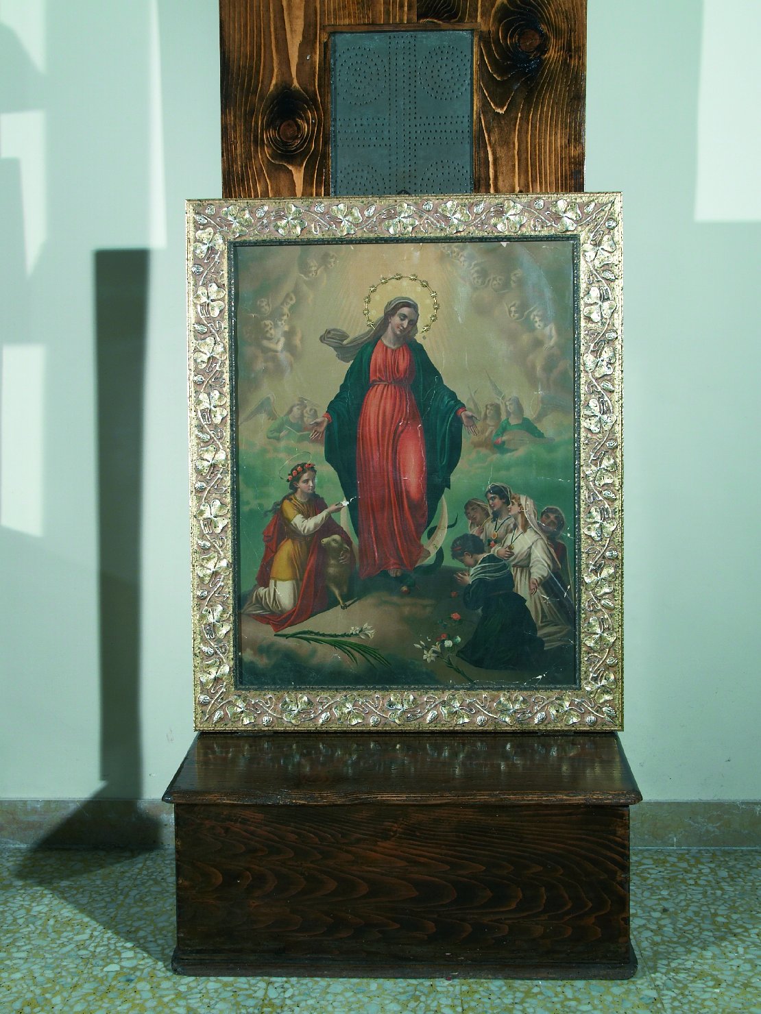 Oleografia della Primavera, Maria Vergine (dipinto) - ambito napoletano (sec. XIX)