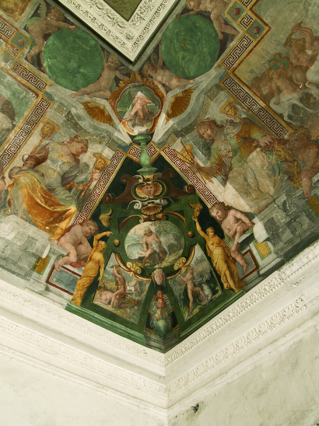 Le fatiche di Ercole (dipinto, elemento d'insieme) di Pussè Agostino (e aiuti) (primo quarto sec. XVII)