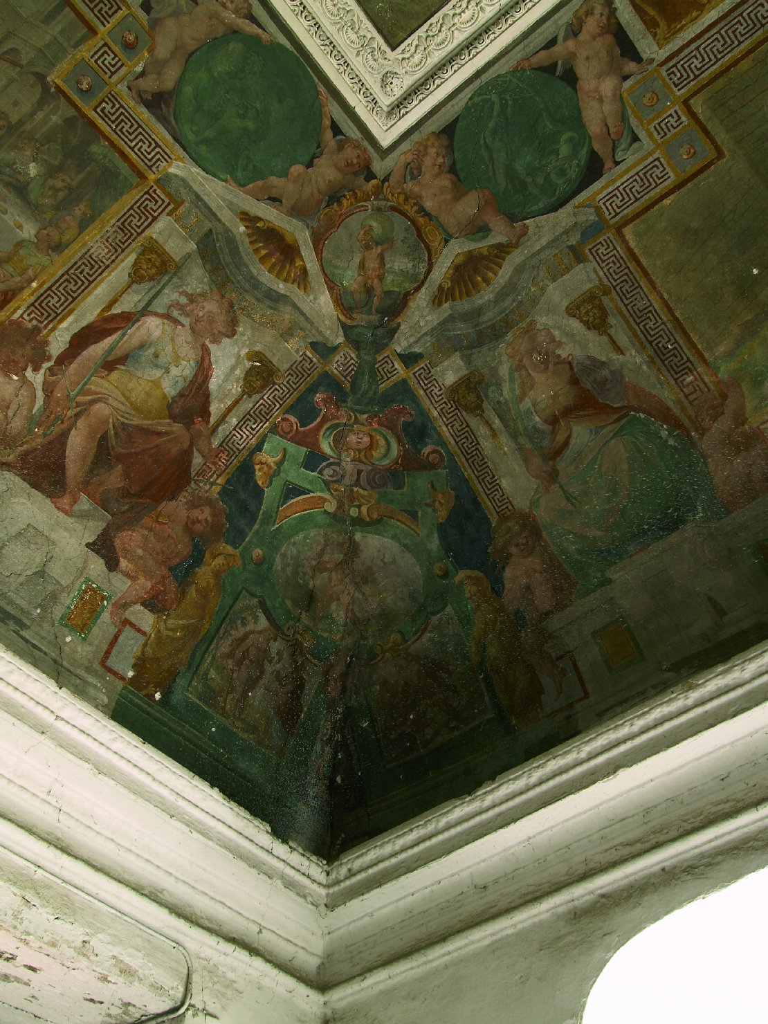 Le fatiche di Ercole (dipinto, elemento d'insieme) di Pussè Agostino (e aiuti) (primo quarto sec. XVII)