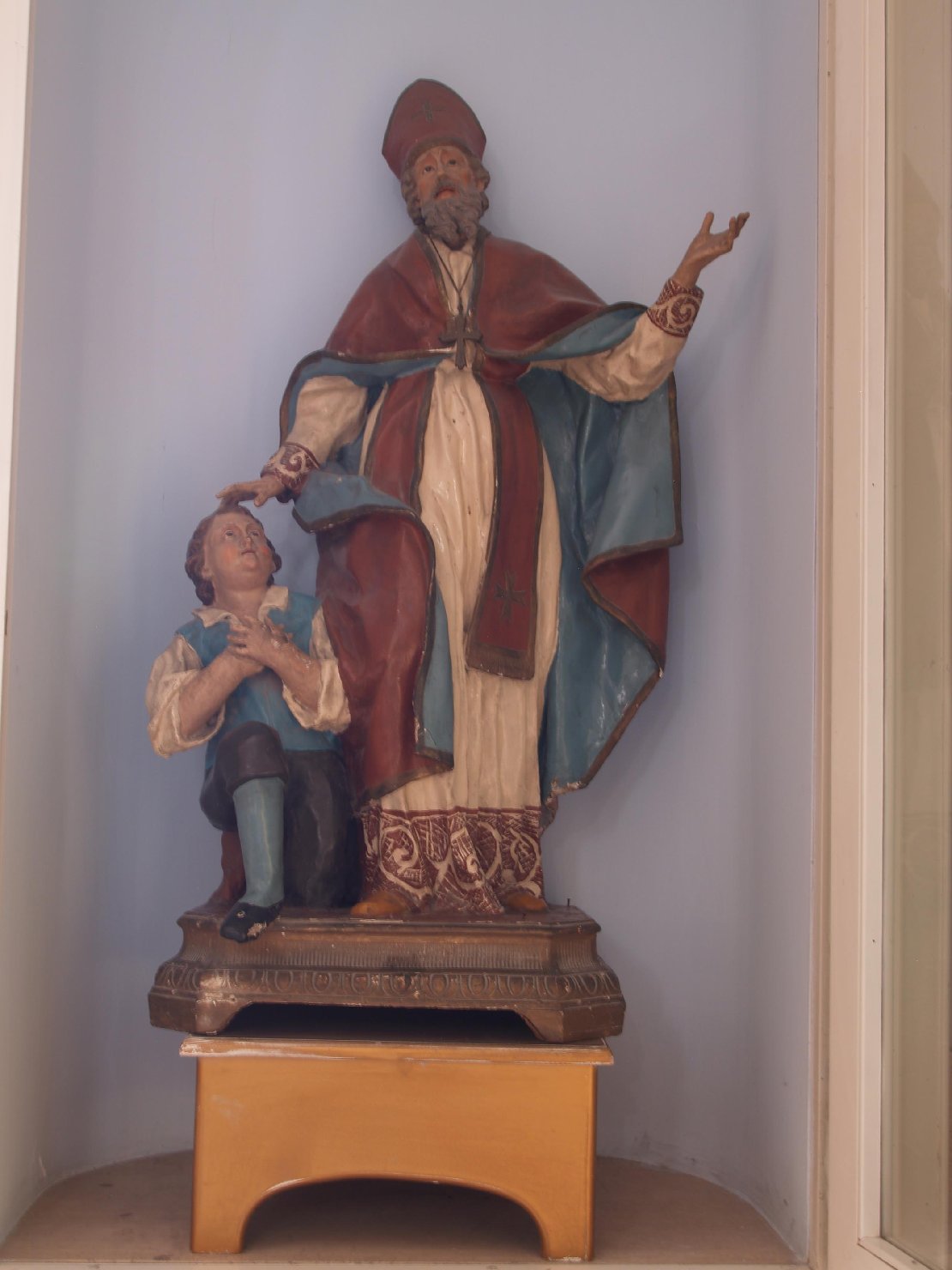 San Biagio (statua processionale) - bottega napoletana (prima metà sec. XIX)