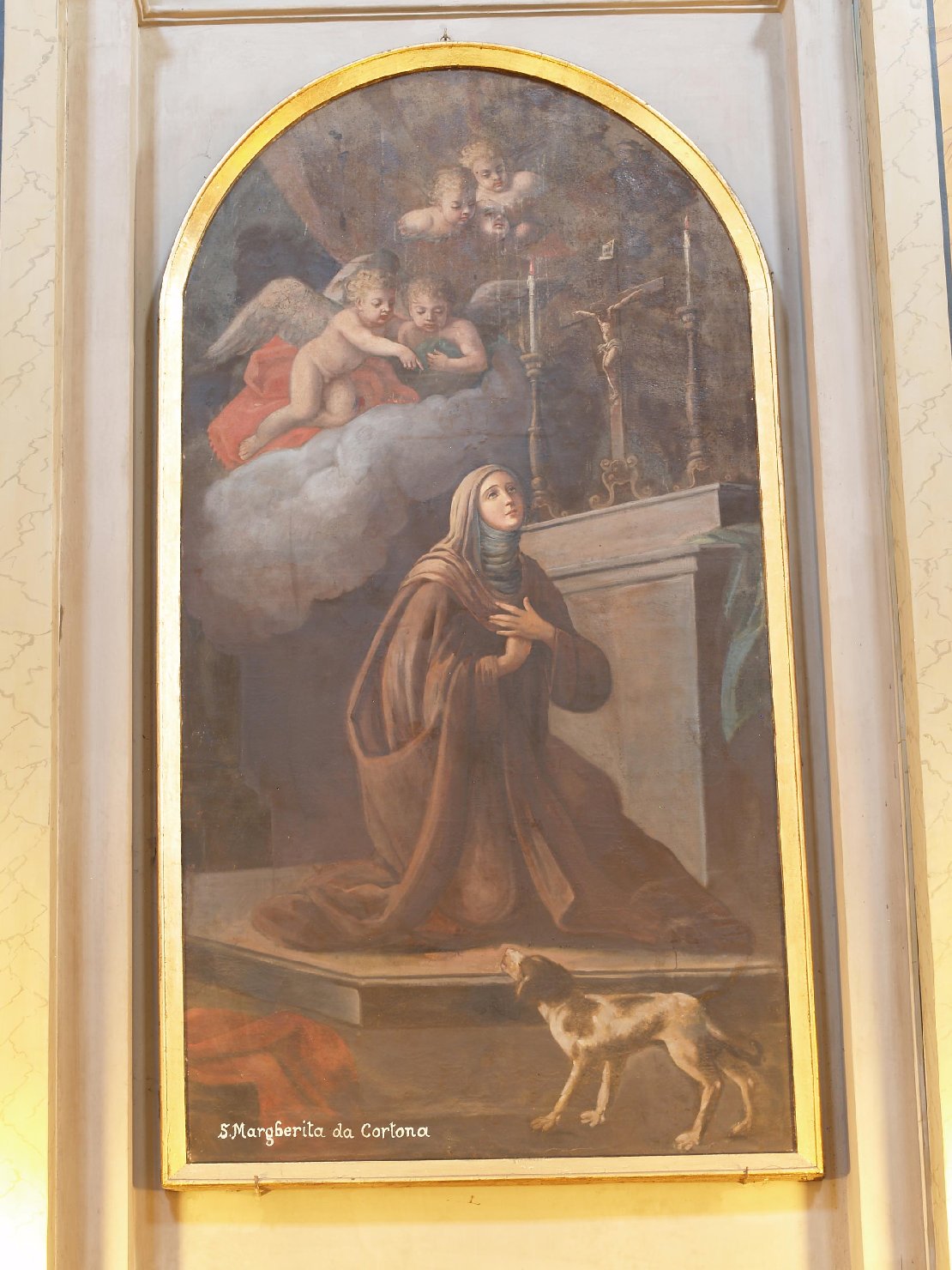 Santa Margherita da Cortona (dipinto) - ambito napoletano (seconda metà sec. XIX)