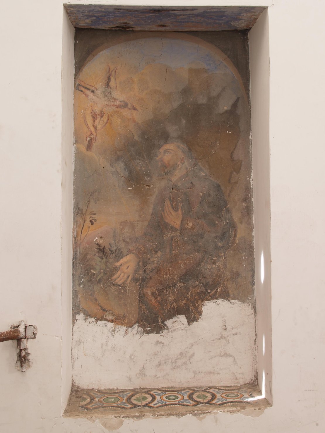 San Francesco riceve le stimmate, San Francesco (dipinto) - ambito napoletano (seconda metà sec. XVI)