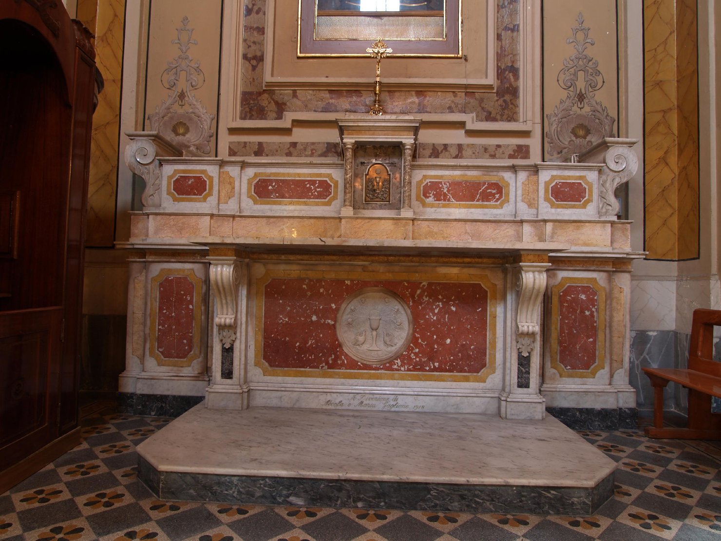 altare - a mensa - bottega napoletana (prima metà sec. XX)