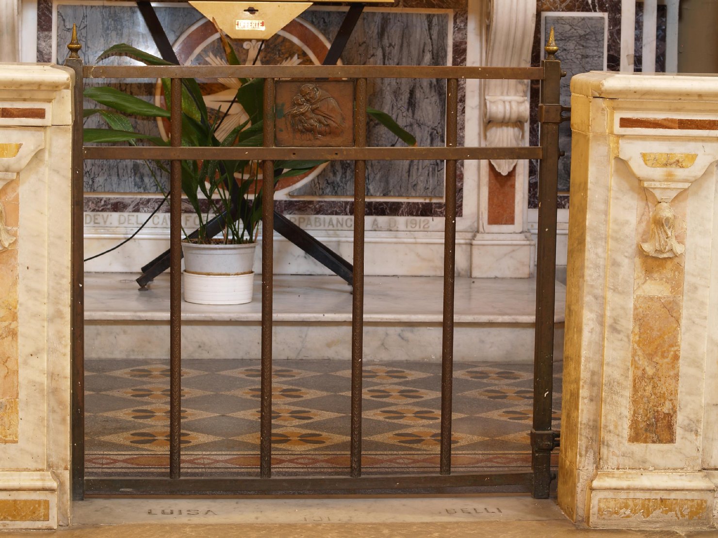 cancello di balaustrata - bottega napoletana (prima metà sec. XX)