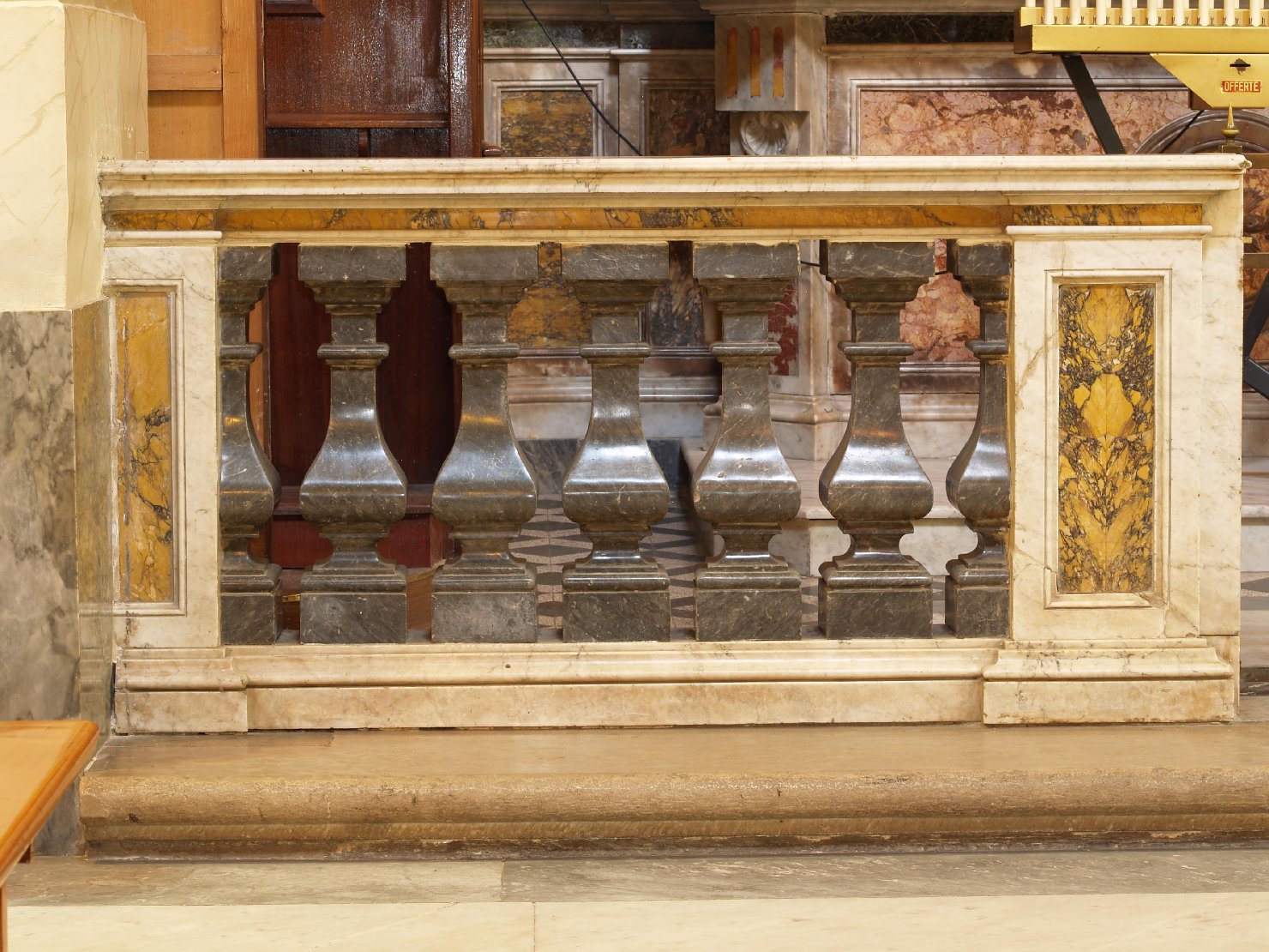 balaustrata - bottega napoletana (primo quarto sec. XX)