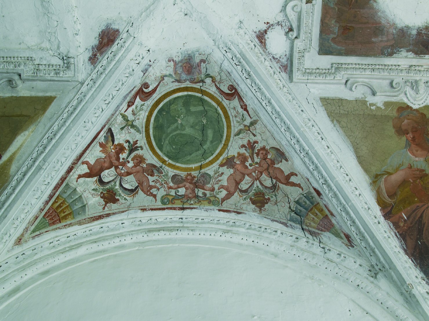 decorazione pittorica di Bellisario Corenzio (cerchia), Pussè Agostino (cerchia), Spallucci Camillo (cerchia) (primo quarto sec. XVII)