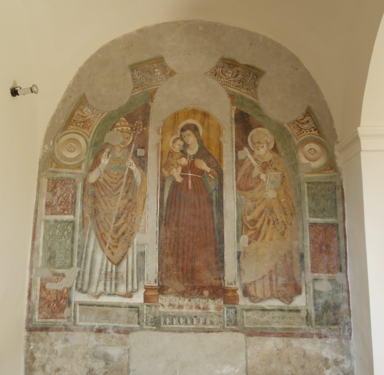 Madonna con Bambino e Santi (dipinto) - ambito Italia centro-settentrionale (prima metà sec. XV)