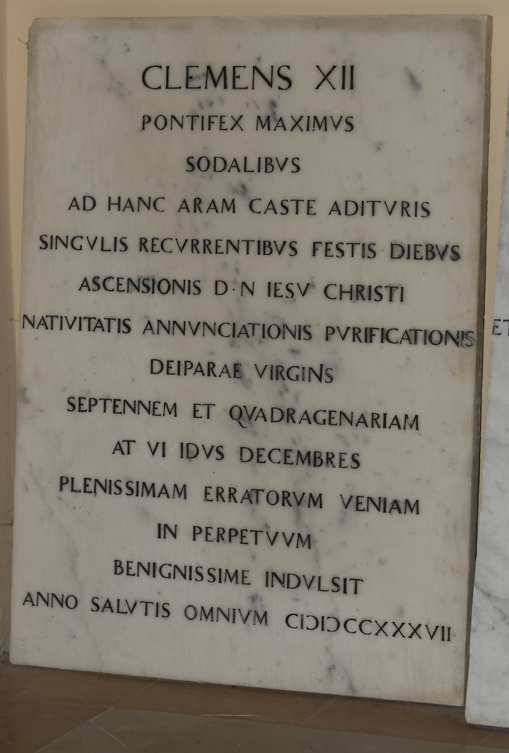 lapide commemorativa, opera isolata - bottega campana (sec. XVIII)