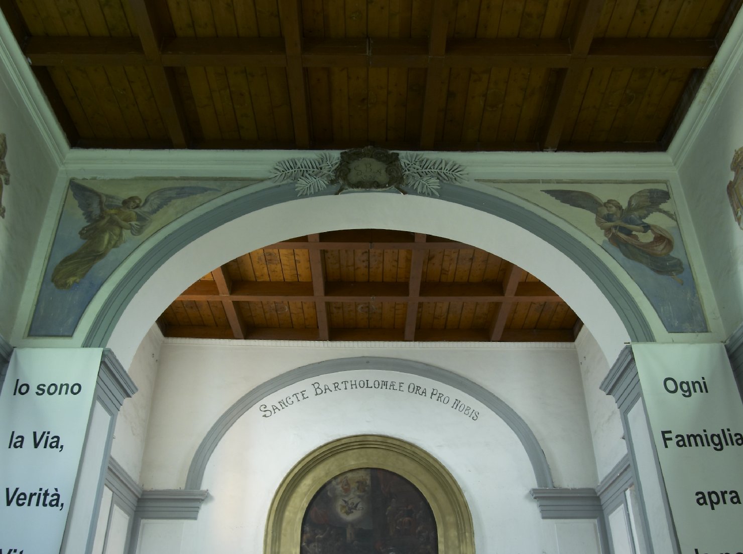 angeli (dipinto, elemento d'insieme) - ambito campano (inizio sec. XX)