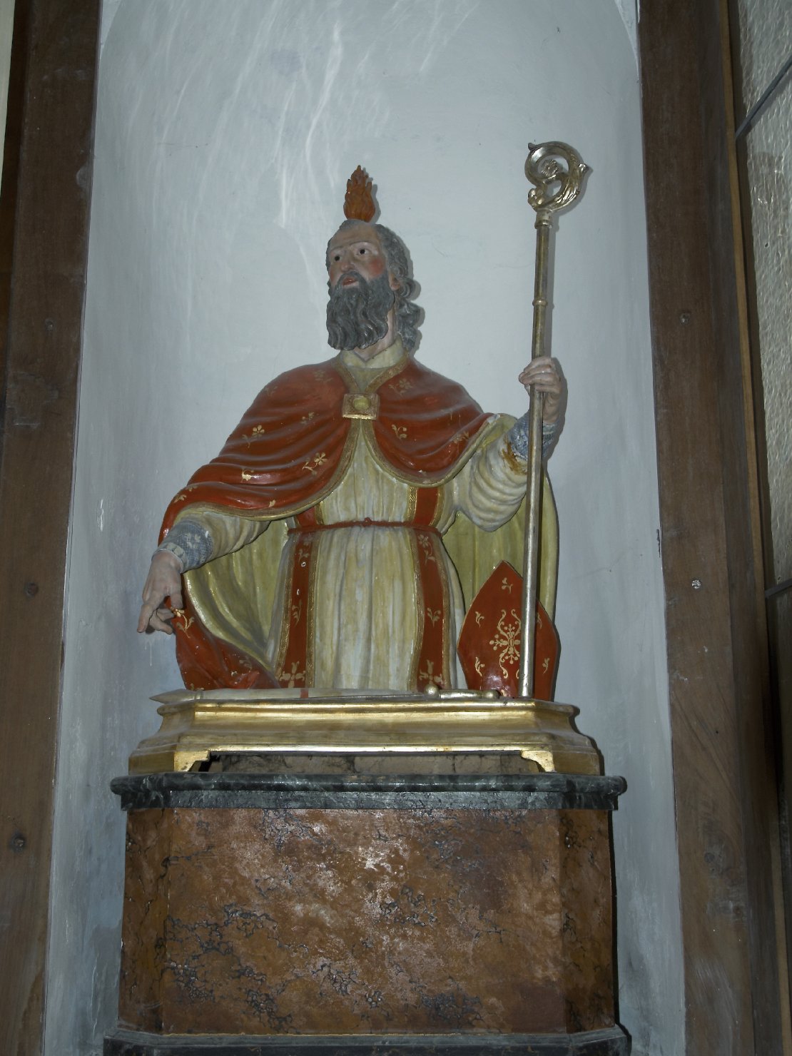 San Martino vescovo (busto, opera isolata) - bottega beneventana (fine sec. XVII)