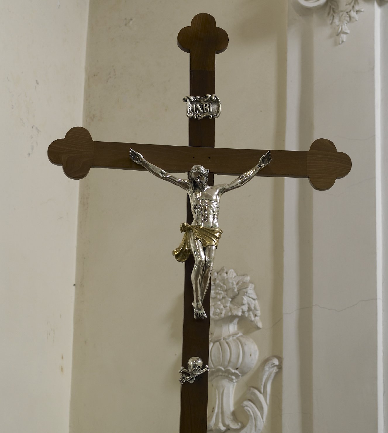 croce processionale, opera isolata - bottega napoletana (inizio sec. XIX)