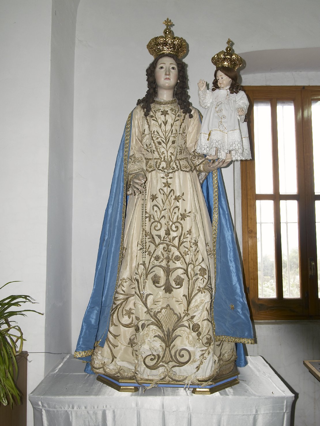 Madonna del Rosario, Madonna del Rosario (statua, opera isolata) - bottega napoletana (seconda metà sec. XVIII)