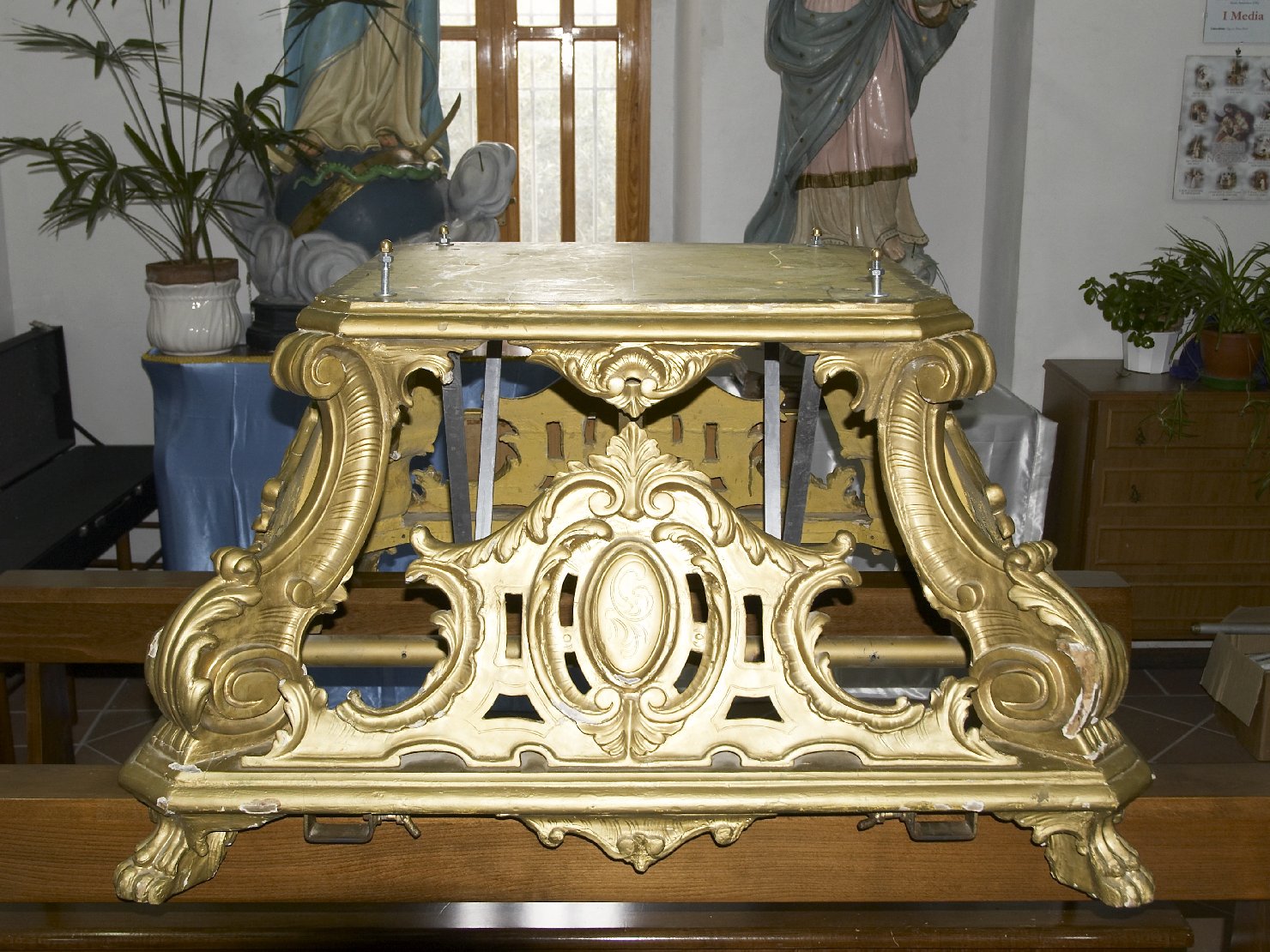 base processionale, opera isolata - bottega campana (prima metà sec. XIX)