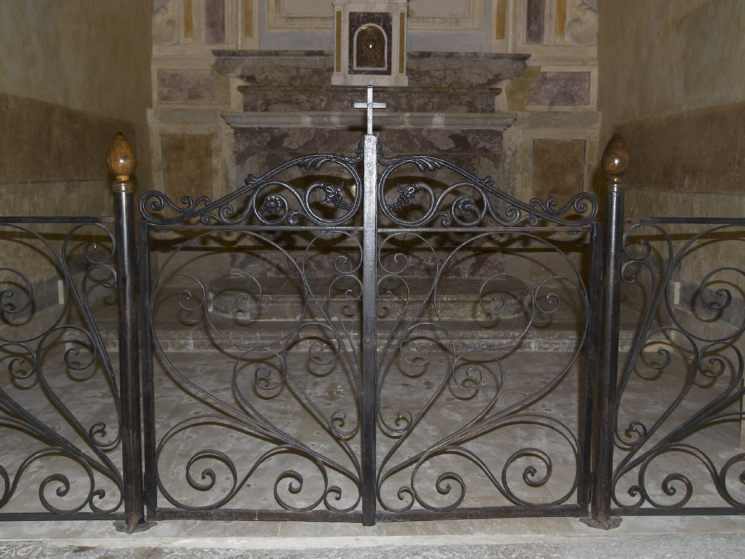 cancello di balaustrata, opera isolata - bottega campana (fine sec. XVIII)