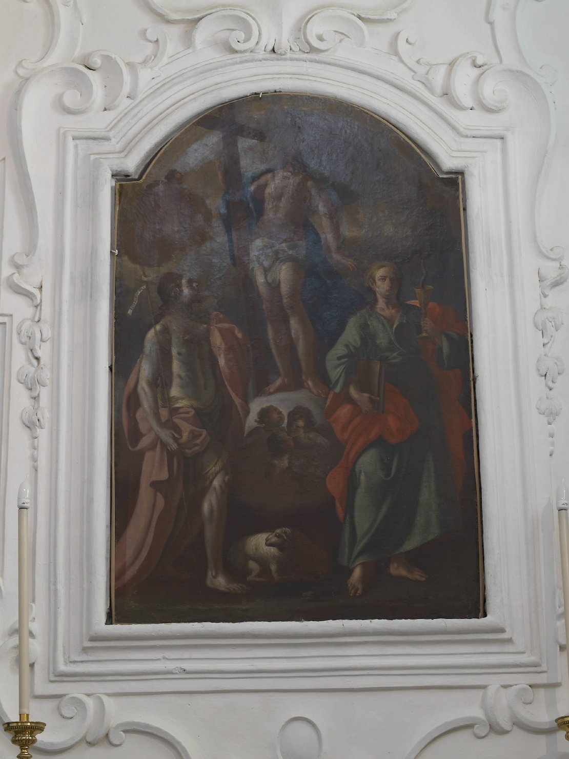 ascensione di Cristo (dipinto, opera isolata) - ambito campano (metà sec. XVIII)