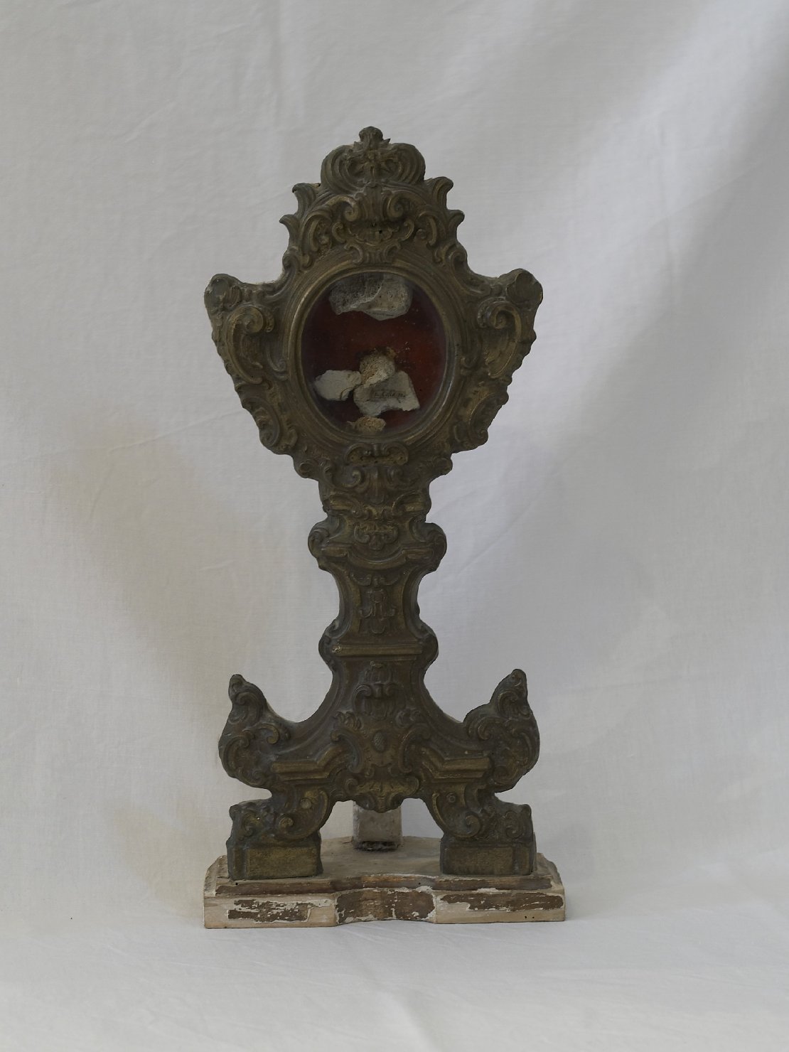 reliquiario-ostensorio, opera isolata - bottega campana (prima metà sec. XIX)