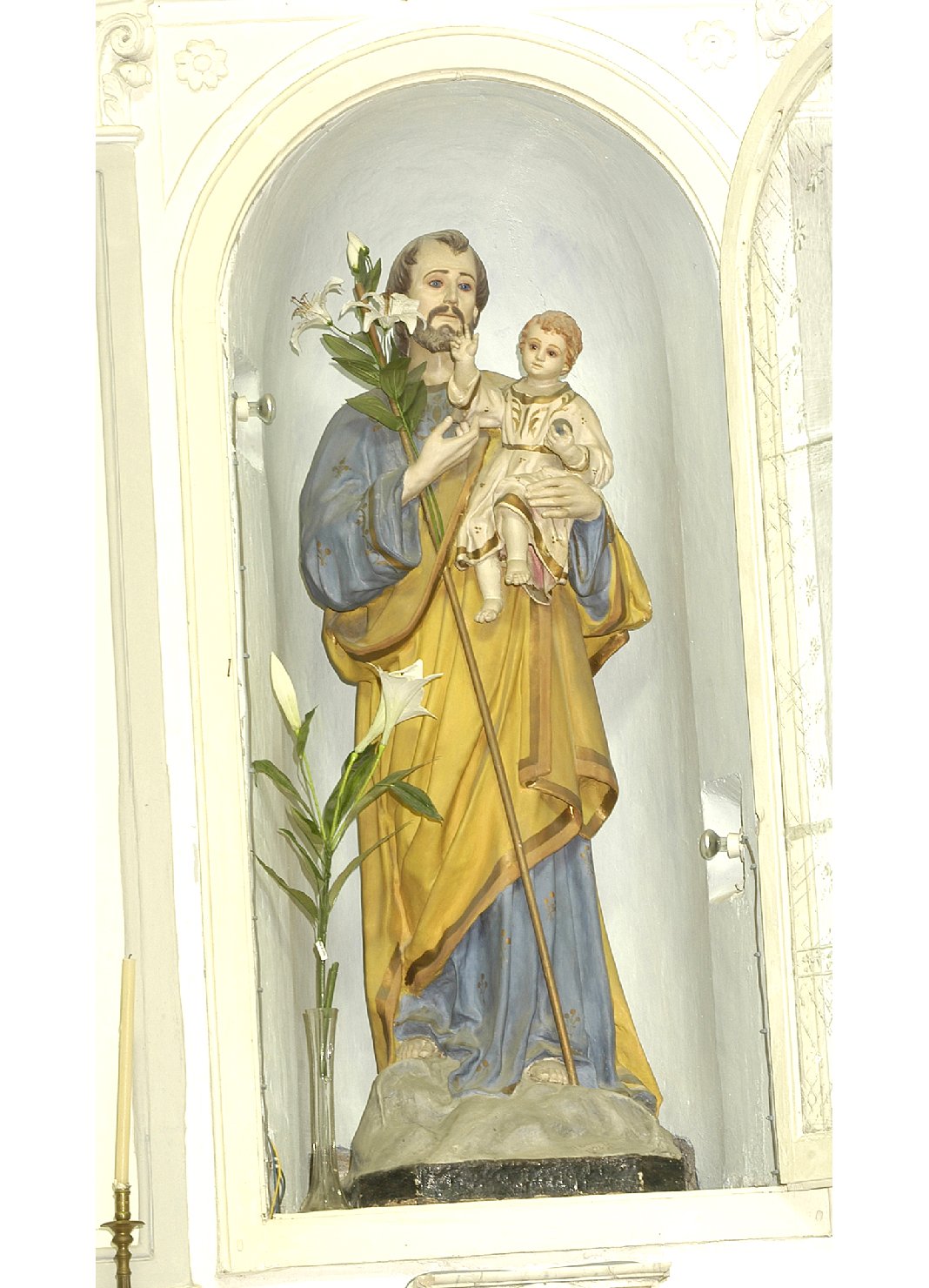 San Giuseppe e Gesù Bambino (statua, opera isolata) - bottega campana (prima metà sec. XX)