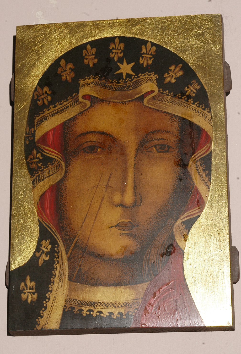 Madonna orientale (dipinto, opera isolata) - ambito campano (prima metà sec. XVI)