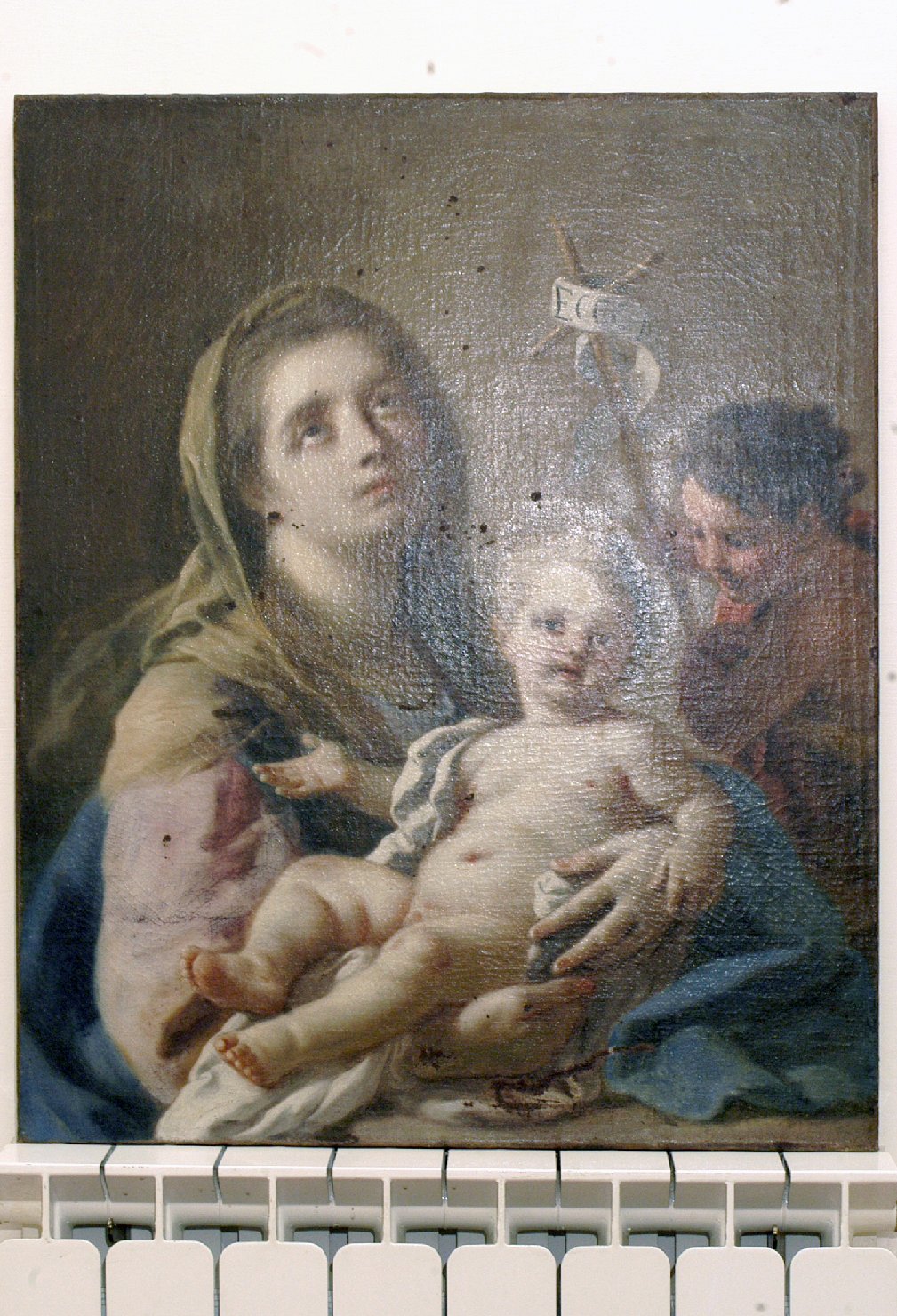 Madonna col Bambino e San Giovannino (dipinto, opera isolata) di De Mura Francesco (attribuito) (prima metà sec. XVIII)