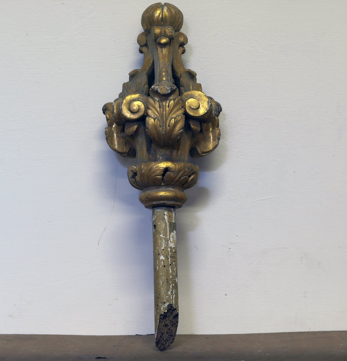 decorazione, frammento - bottega campana (sec. XVIII)