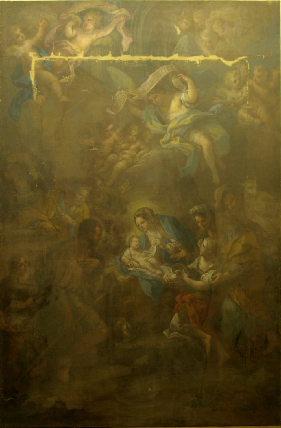 natività di Gesù (dipinto, opera isolata) di Conca Sebastiano (sec. XVIII)