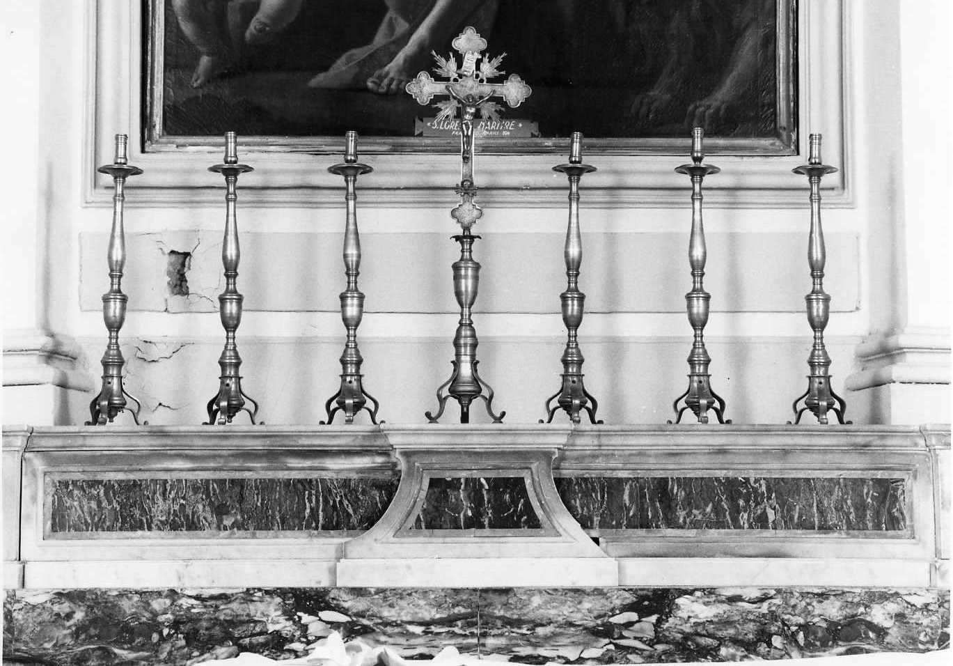 croce d'altare - bottega campana (sec. XX)