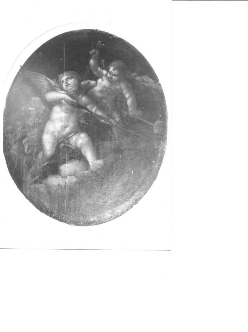 angioletti con simboli della Passione (dipinto) di Farelli Giacomo (bottega) (seconda metà sec. XVIII)