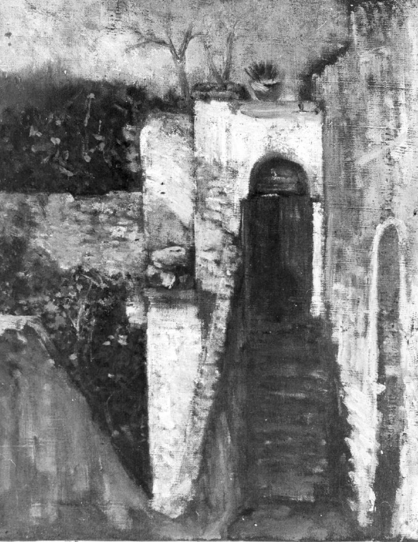 paesaggio (dipinto, opera isolata) di Lenzi Michele (attribuito) (seconda metà sec. XIX)