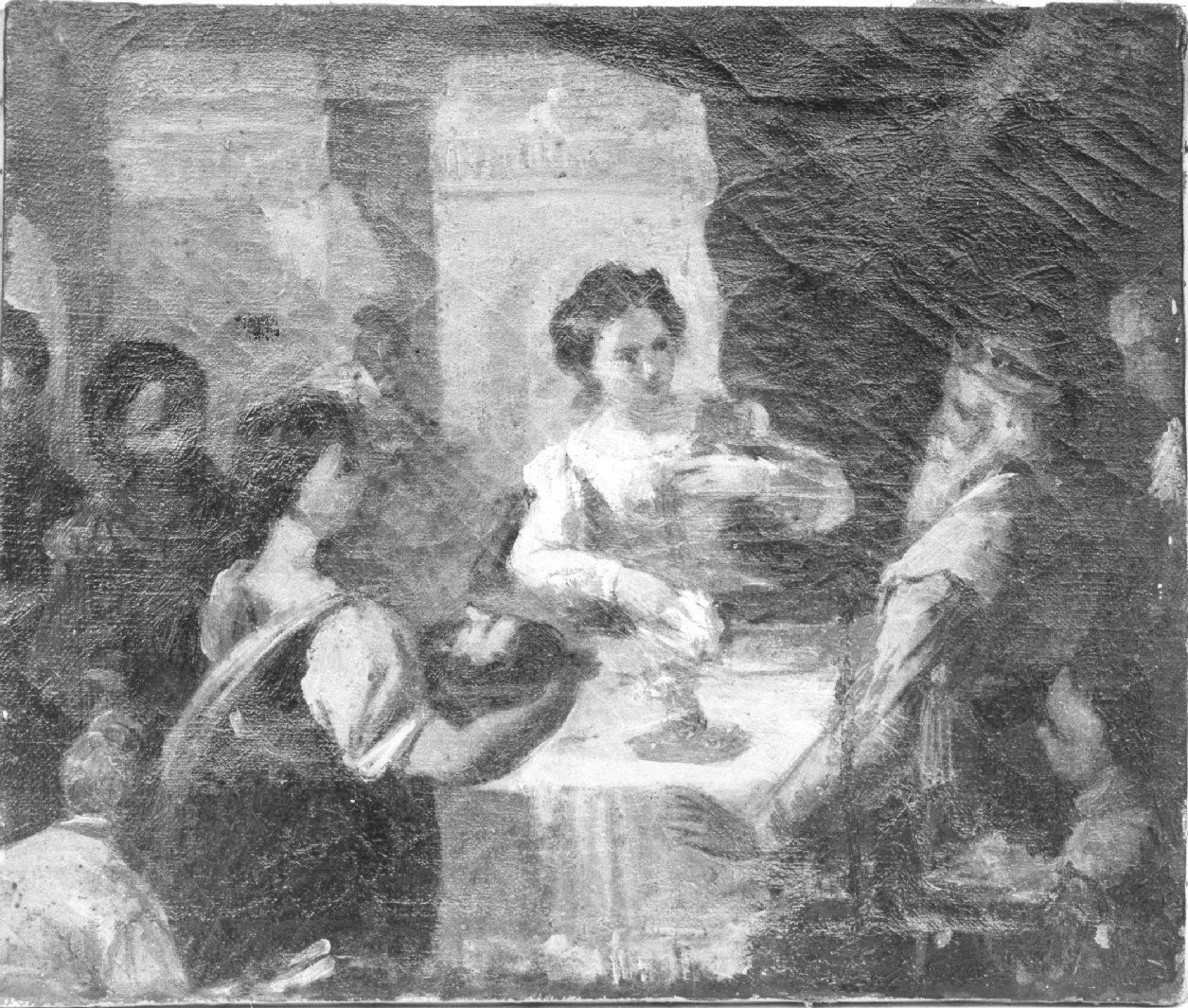 banchetto di Erode (dipinto, opera isolata) di Lenzi Michele (attribuito) (seconda metà sec. XIX)