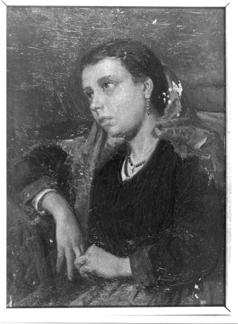 ritratto di donna (dipinto, opera isolata) di Lenzi Michele (attribuito) (seconda metà sec. XIX)